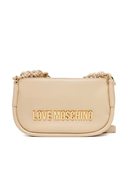 Ročna torba LOVE MOSCHINO Écru