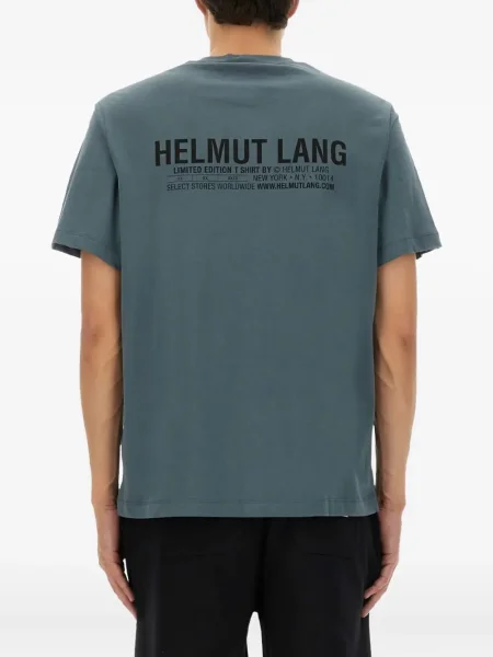 Tricou Helmut Lang cu imagine albastru