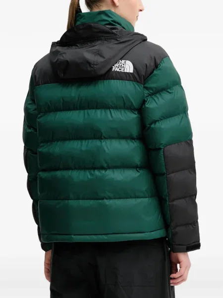 Geacă cu puf The North Face cu glugă verde