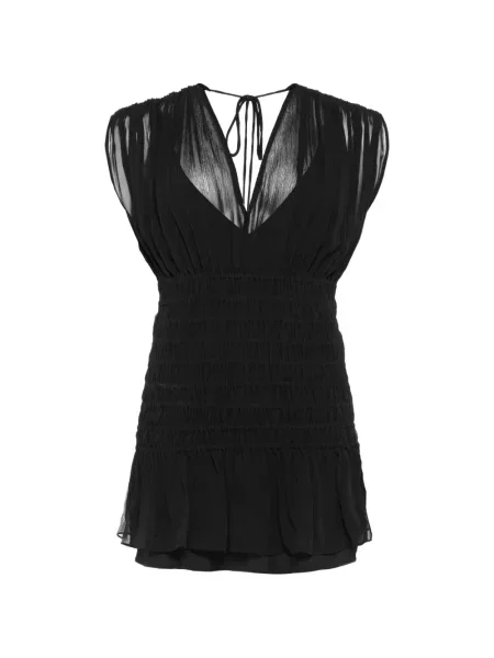 Rochie Eres cu decolteu în V negru