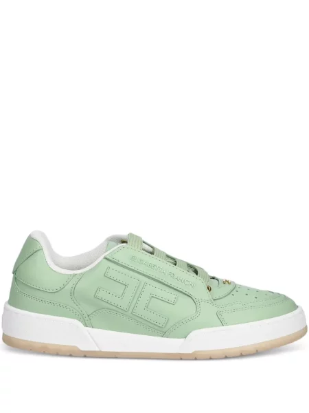Sneakerși Elisabetta Franchi din piele verde