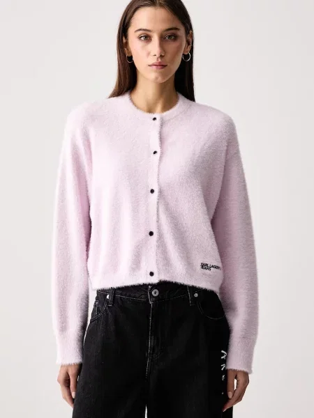Karl Lagerfeld Jeans cardigan pentru femei roz