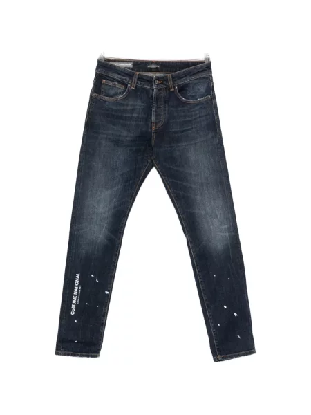 Blugi Costume National cu imagine albastru