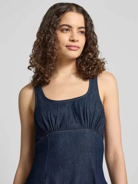 Sukienka jeansowa Topshop granatowa