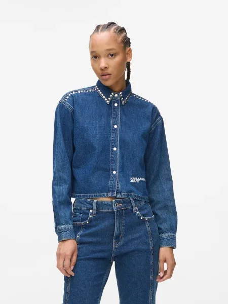 KARL LAGERFELD JEANS Blúz sötétkék