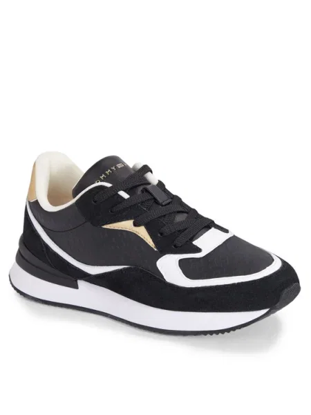 Tommy Hilfiger De piele sneakers negru