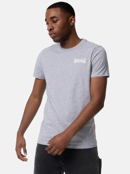 T-shirt o wąskim kroju Lonsdale Elmdon szara