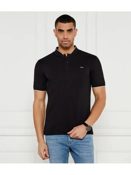 Calvin Klein Pólóing Regular Fit fekete