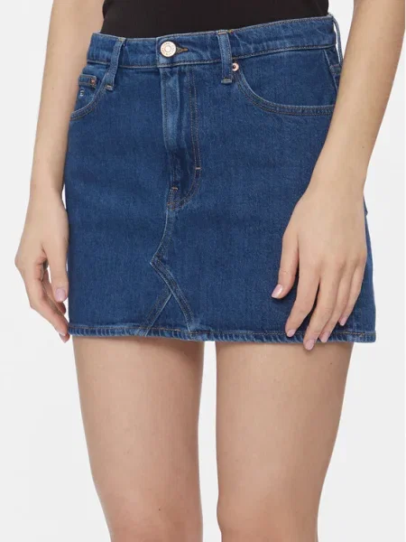 Tommy Jeans Fustă de blugi Izzie albastru