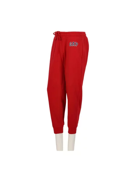 Second life Spodnie dresowe Logo Fleece Joggers Jak nowy czerwone