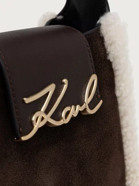 Кожаная сумка через плечо Karl Lagerfeld
