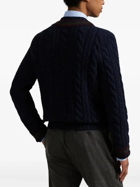 Μικρός κασκέτο Polo Ralph Lauren με χαμηλή μέση υφαίνω διαγωνίως πράσινο