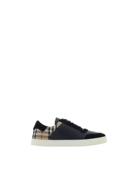 Sneakersy Burberry zamszowe czarne