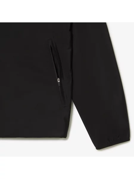 Lacoste Wodoodporna Krótka Kurtka Sportowa Lacoste czarna