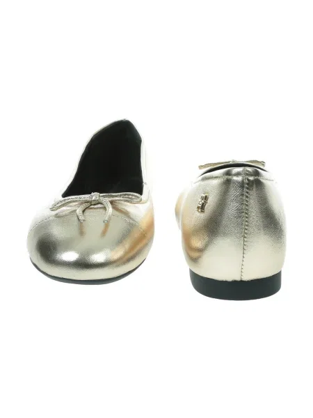 Balerini Tommy Hilfiger Metallic Toe-Cap auriu