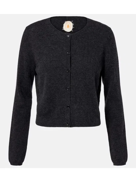 Vuneni kardigan Jardin Des Orangers ošišan siva