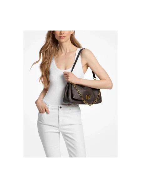 Shopper kabelka Michael Michael Kors hnedá