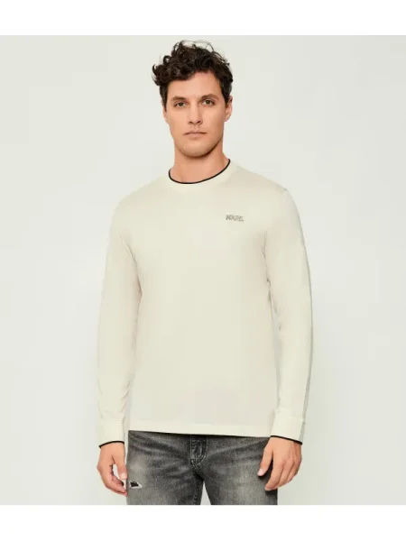 Tricou mânecă lungă Karl Lagerfeld bej