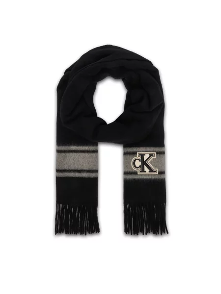 Calvin Klein Зимен шал черен