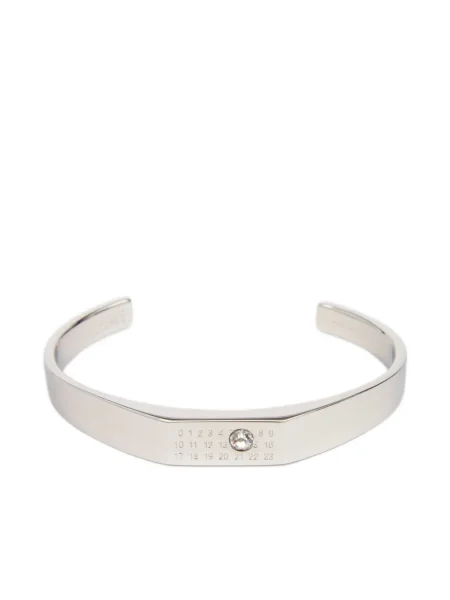 Brăţară Mm6 Maison Margiela de cristal argintiu