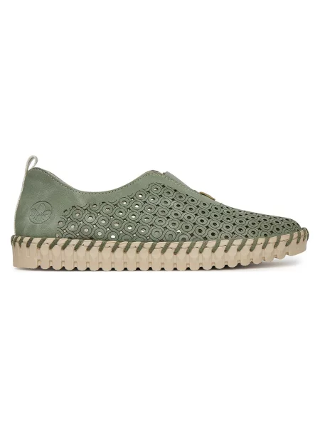 Espadryle Rieker zielone