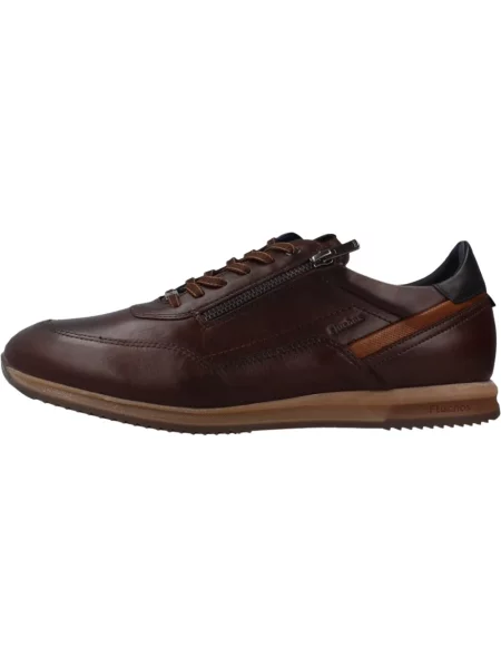 Sneakersy Fluchos skórzane brązowe