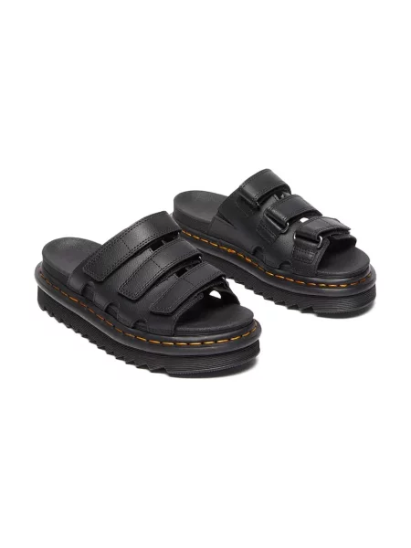 Usnjeni natikači Dr. Martens Raine črna