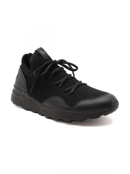 POLO RALPH LAUREN Sneakers cu adaos de piele negru