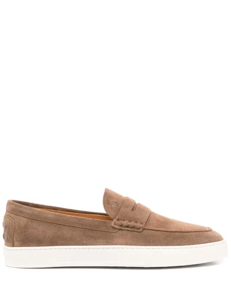 Zomšinės loaferiai Tod's ruda