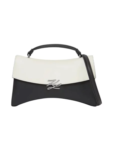 Top Karl Lagerfeld skórzany z logo