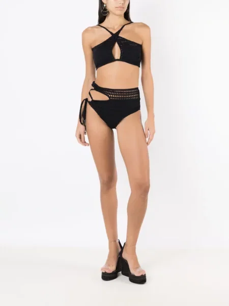 Megztas bikinis Amir Slama juoda