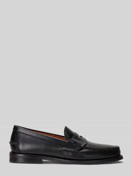 Loafersy z naturalnej skóry Polo Ralph Lauren czarne