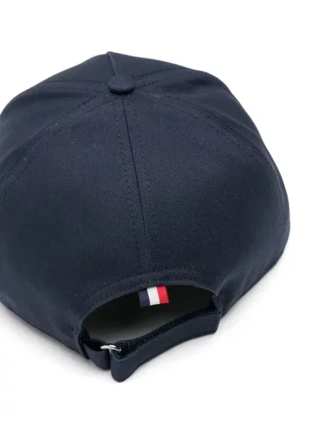 Șapcă Moncler cu broderie albastru