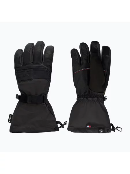 Mănuși de schi pentru bărbați Rossignol Leather Mix black negru