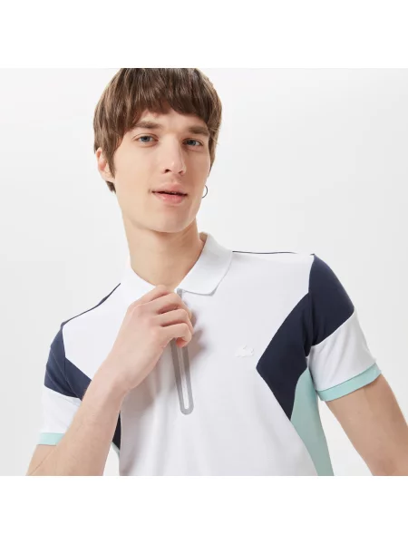 Поло Lacoste белое
