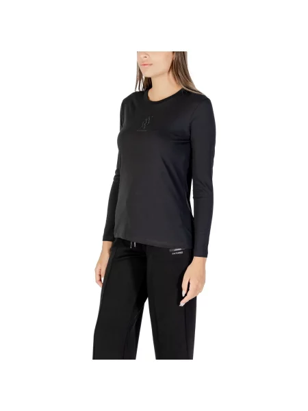 Tričko Eax s dlouhými rukávy černé