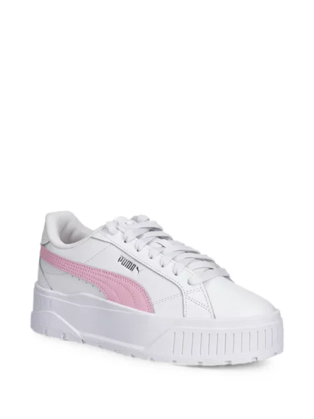 Sneakerși Puma Platform din piele cu platformă alb