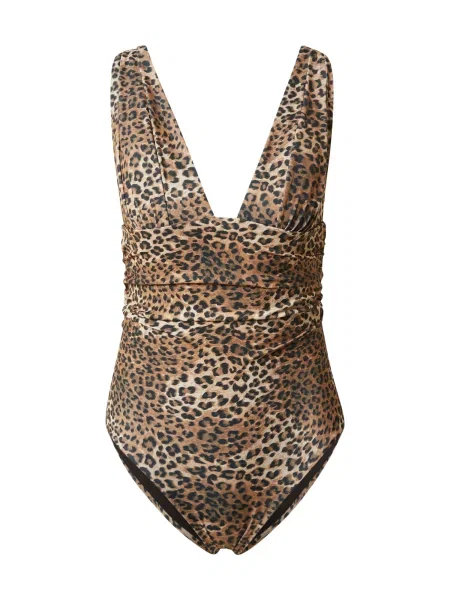 Hunkemöller Costum de baie întreg gri taupe maro negru