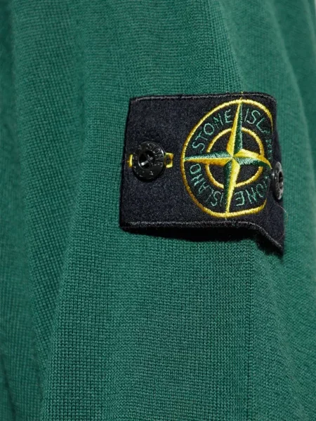 Pulover Stone Island cu strasuri verde