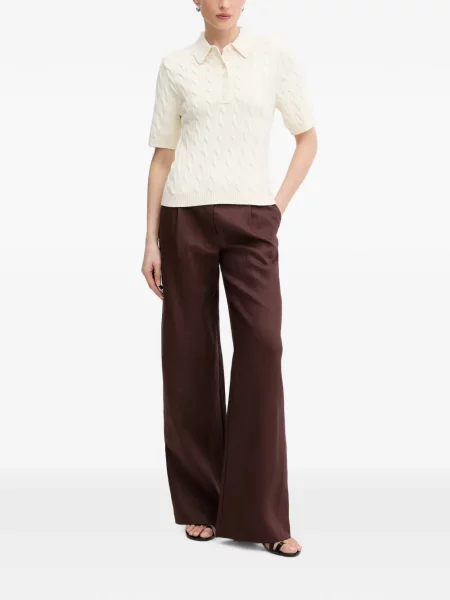 Pantaloni Bardot maro