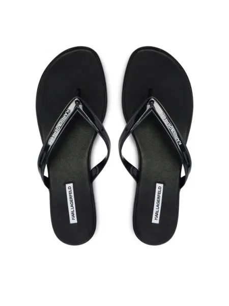 Žabky KARL LAGERFELD Jelly Heel čierna