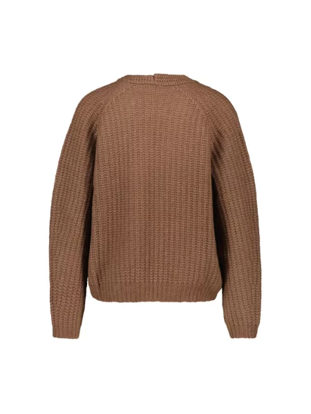 Dzianinowy sweter Hemisphere brązowy