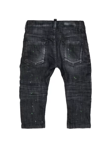 Jeansy dziecięce Dsquared2 czarne