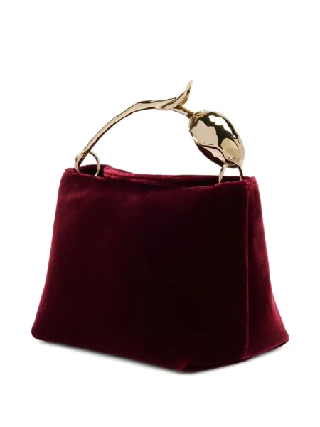 Geantă Erdem de catifea roșu