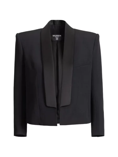 Decupat geacă Balmain negru