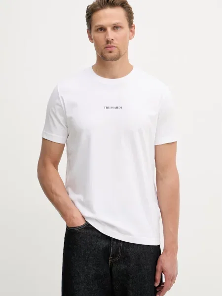 Trussardi tricou pentru bărbați din alb