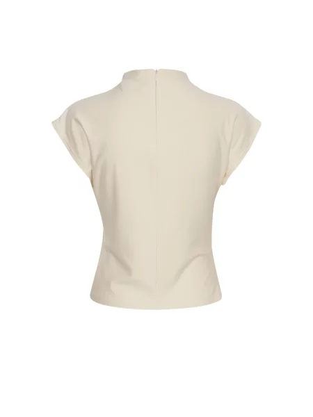 Lniana bluzka Gestuz elegancka biała