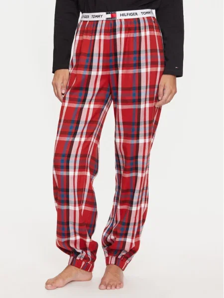 Spodnji del pižame Tommy Hilfiger rdeča