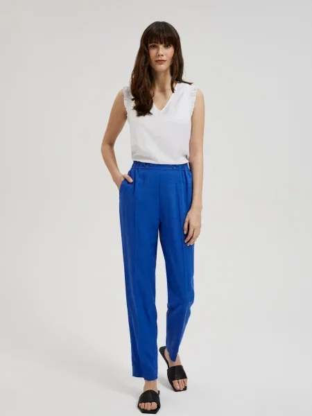 Pantaloni Moodo din canvas negru