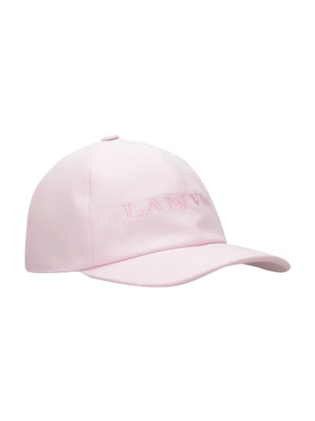 Czapka z daszkiem Lanvin z logo różowa